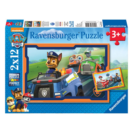 Ravensburger potepatrulje i aktion - 2 x 12 brikker - børnepuslespil