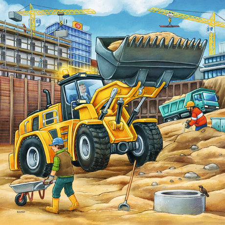 Ravensburger puslespil store byggekøretøjer - 3x49 brikker - børnepuslespil