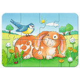 Ravensburger søde kæledyr - mine første puslespil -2+4+6+8 brikker - børnepuslespil