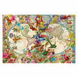 Ravensburger puslespil flora og fauna verdenskort - puslespil - 2000 brikker