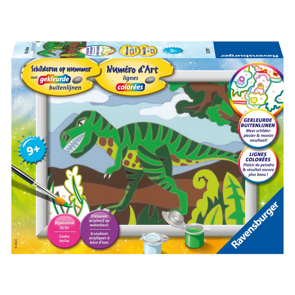 Ravensburger maleri efter nummer dino