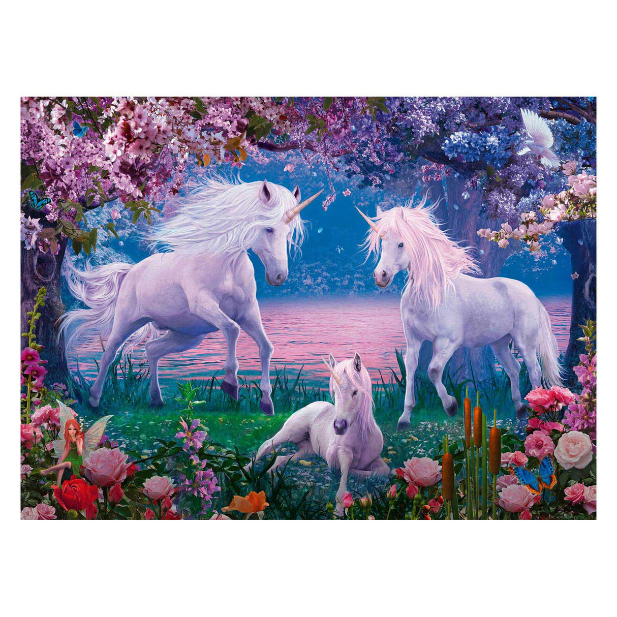 Ravensburger puslespil fortryllende enhjørninger, 100 stk. xxl
