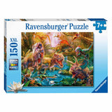 Ravensburger puslespil dinosaurer - puslespil - 150 xl brikker