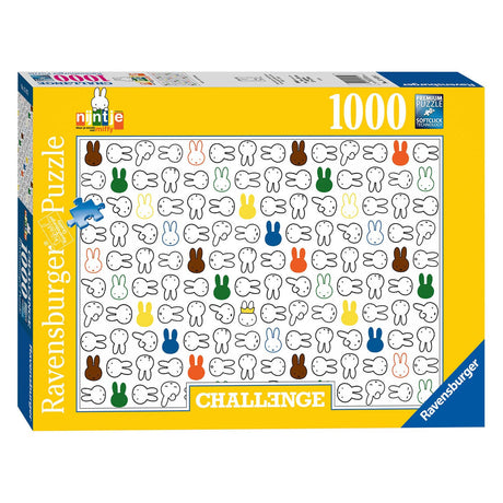 Ravensburger udfordringspuslespil Miffy, 1000 stk.