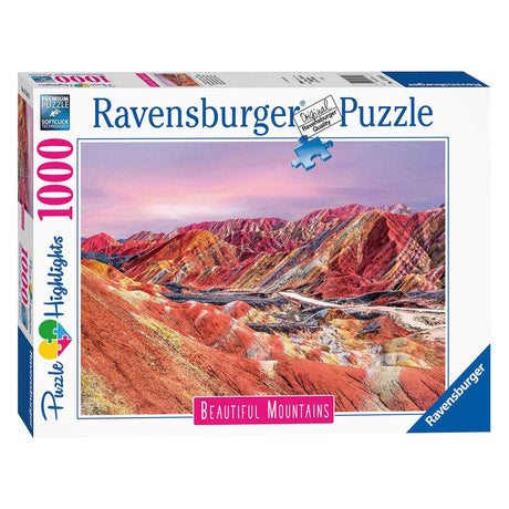 Ravensburger puslespil regnbuebjerge, Kina, 1000 stk.