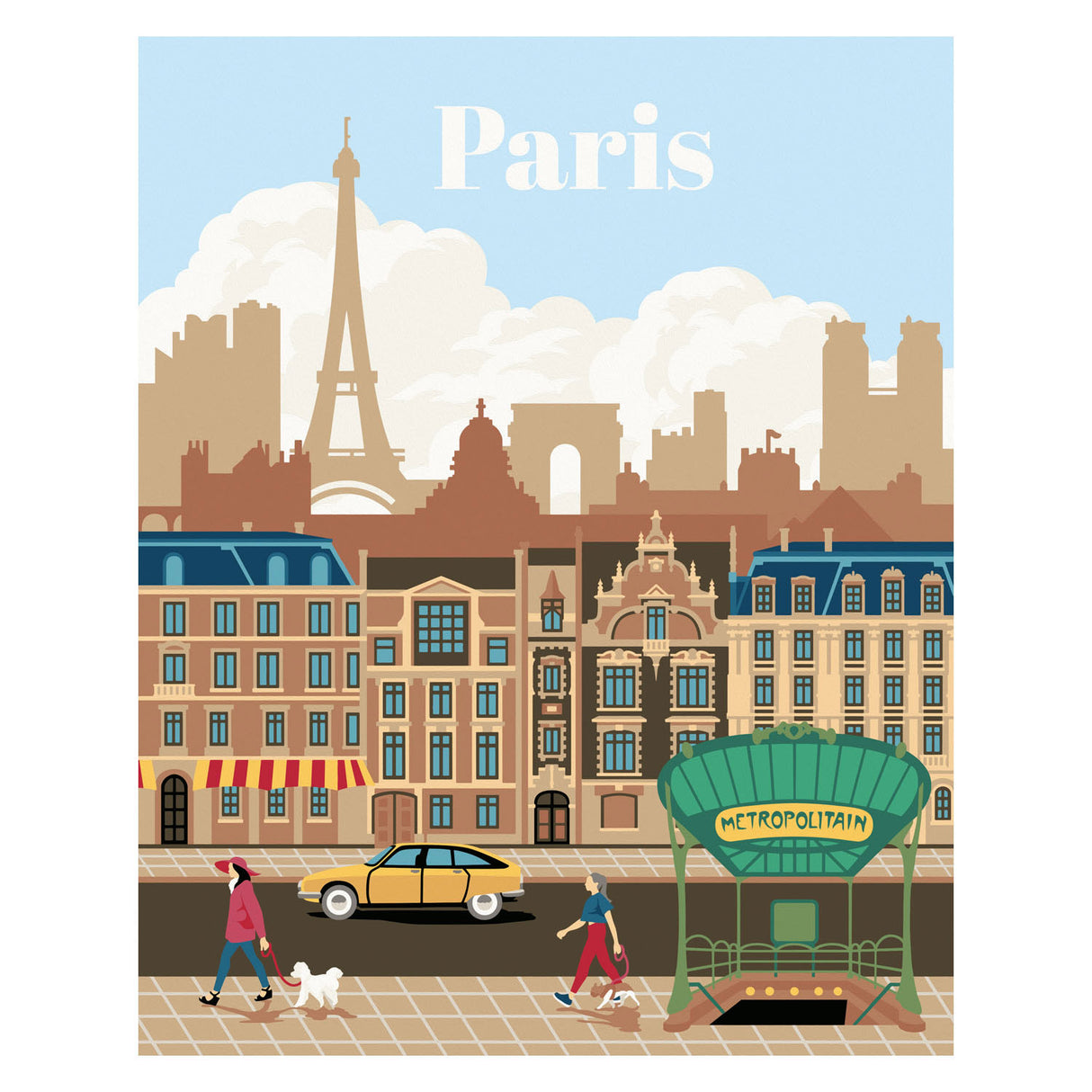 Ravensburger Creart Maleri efter nummer - Farverig Paris