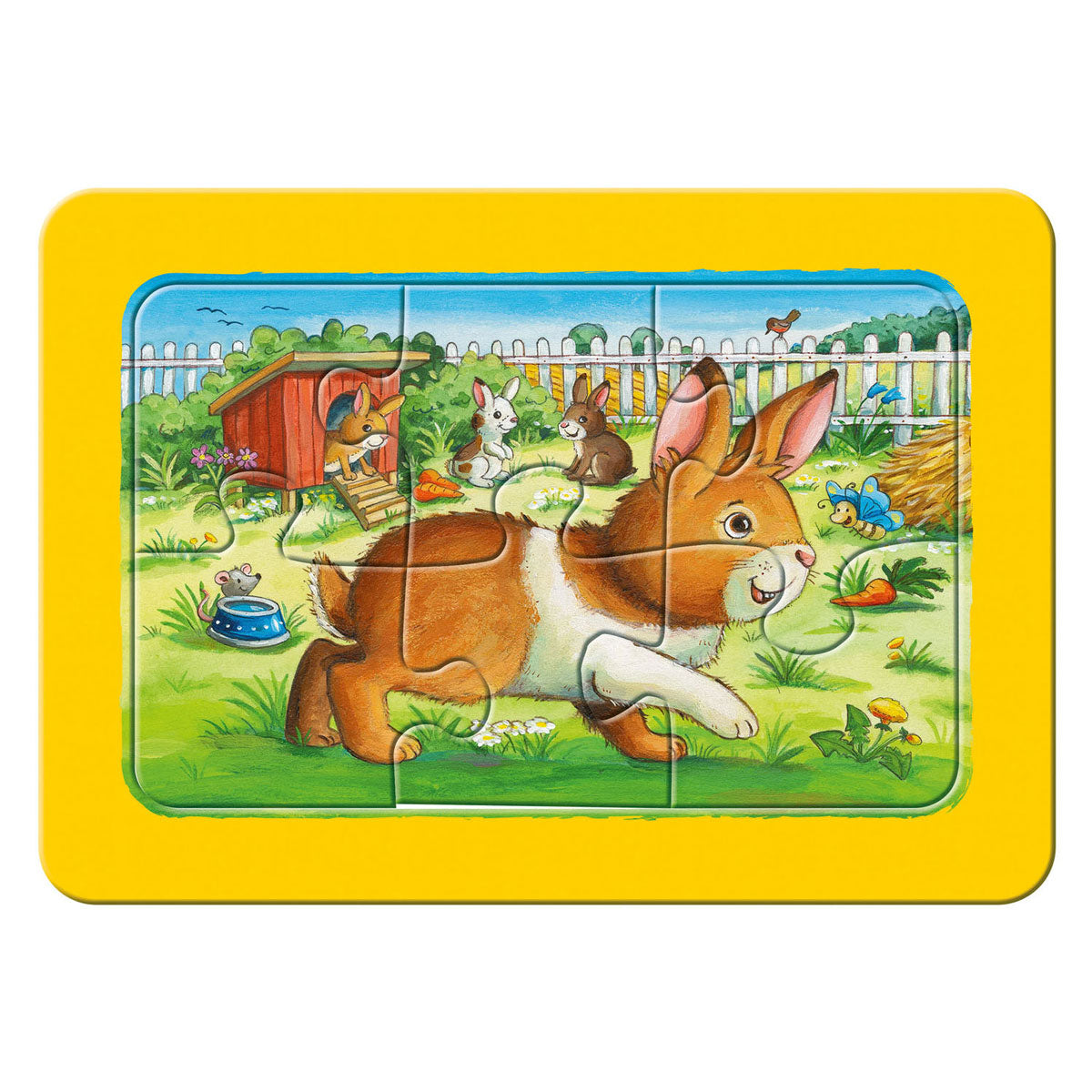 Ravensburger mine dyrevenner - mine første puslespil - 3x6 brikker - børnepuslespil