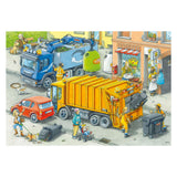 Ravensburger skralde- og trækvognspuslespil - 2 x 24 brikker