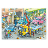 Ravensburger skralde- og trækvognspuslespil - 2 x 24 brikker