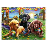Ravensburger puslespil hundepicnic - puslespil - 100 brikker