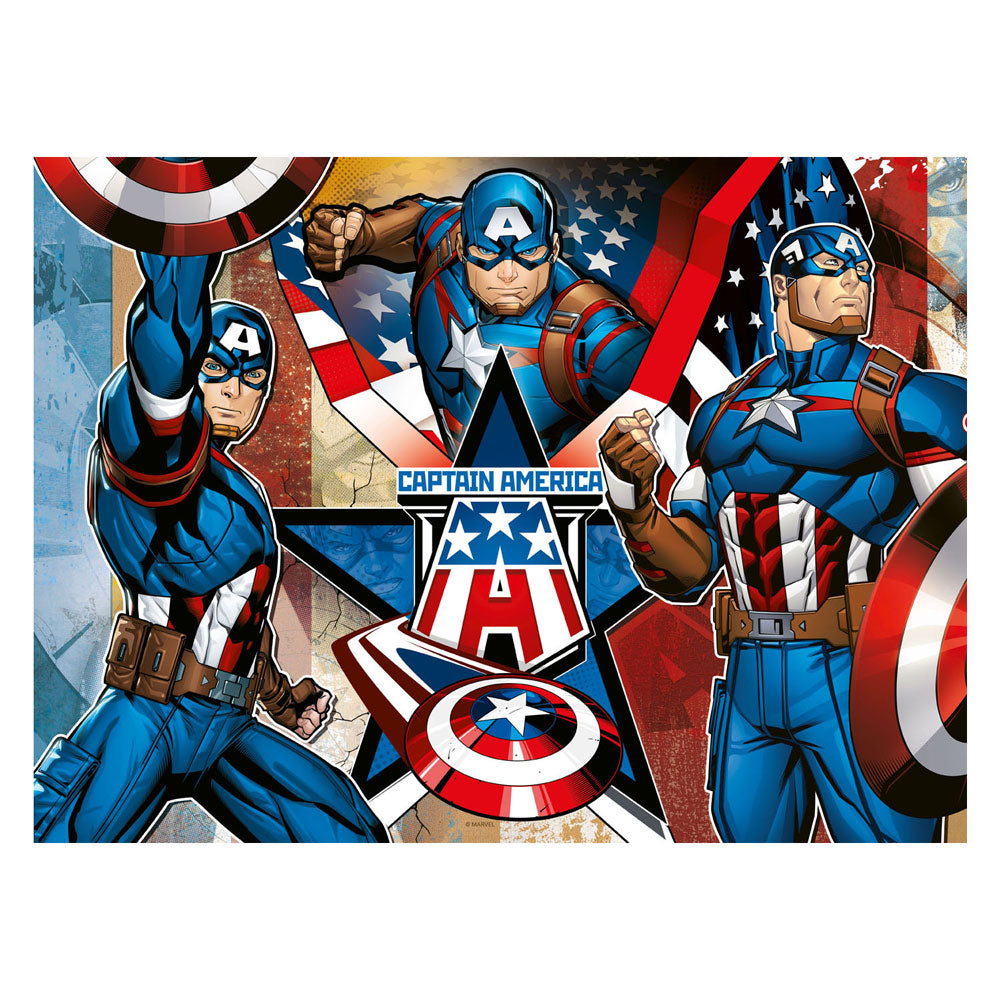 Ravensburger puslespil kaptajn Amerika - puslespil - 100 XXL brikker