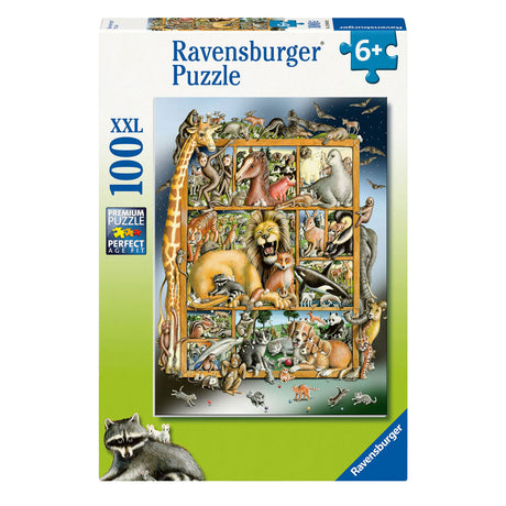 Ravensburger puslespil dyrecollage - puslespil - 100 xxl brikker