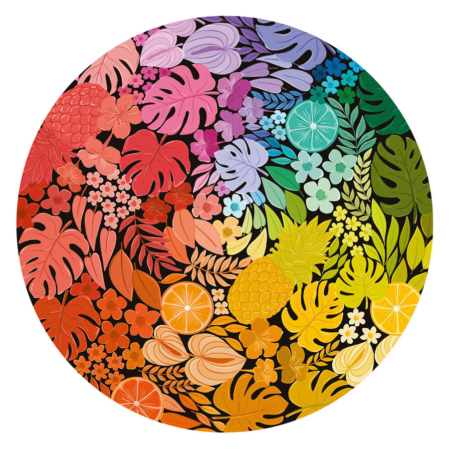 Ravensburger puslespil cirkel af farver tropisk, 500 stk.