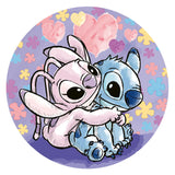Ravensburger rundt puslespil disney stitch - puslespil - 500 brikker
