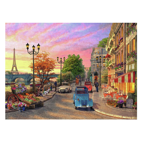 Ravensburger puslespil Paris aftenstemning 500 brikker landskab.