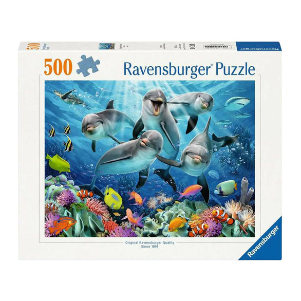 Ravensburger Jigsaw Puzzle Dolphins in Coral Reef, 500st.