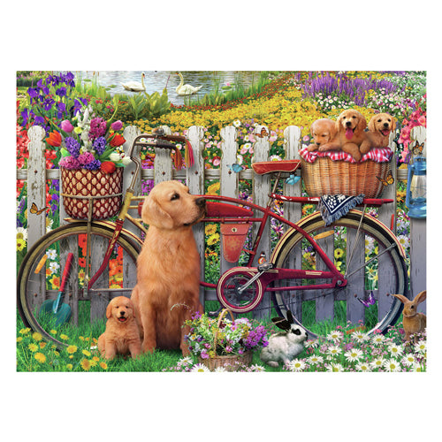 Ravensburger puslespil hundehave - puslespil 500 brikker dyr.