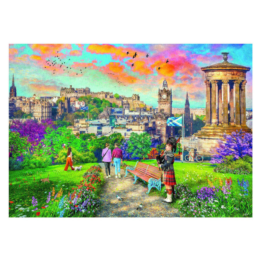 Ravensburger puslespil Edinburgh romantik - puslespil - 1000 brikker
