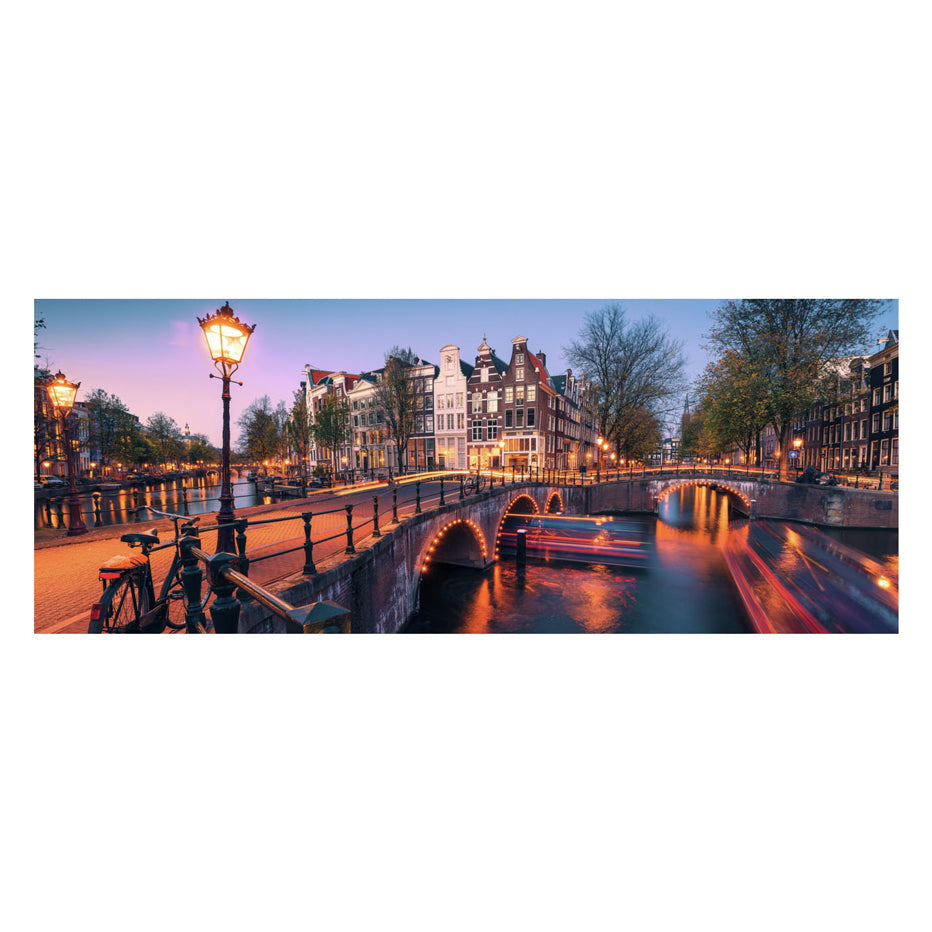 Ravensburger puslespil Amsterdam by night - puslespil 1000 brikker.