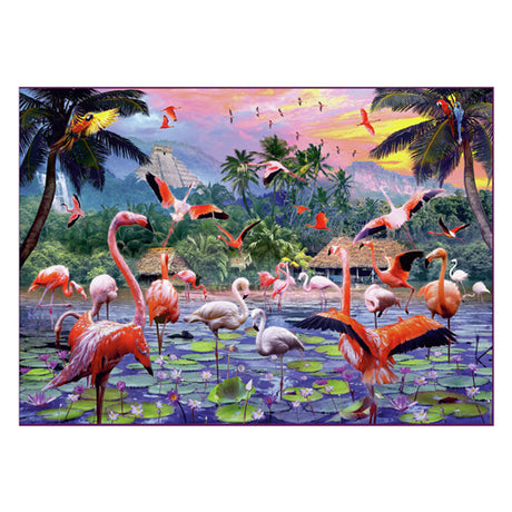 Ravensburger pink flamingoer 1000 stk
