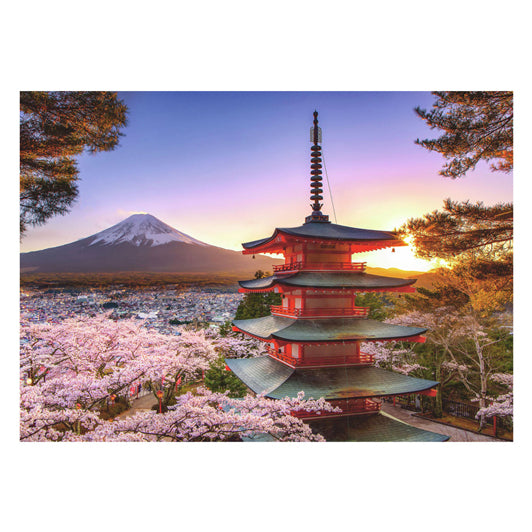 Ravensburger Jigsaw Puzzle Cherry Blossom nær Fuji Berg, 1000st.