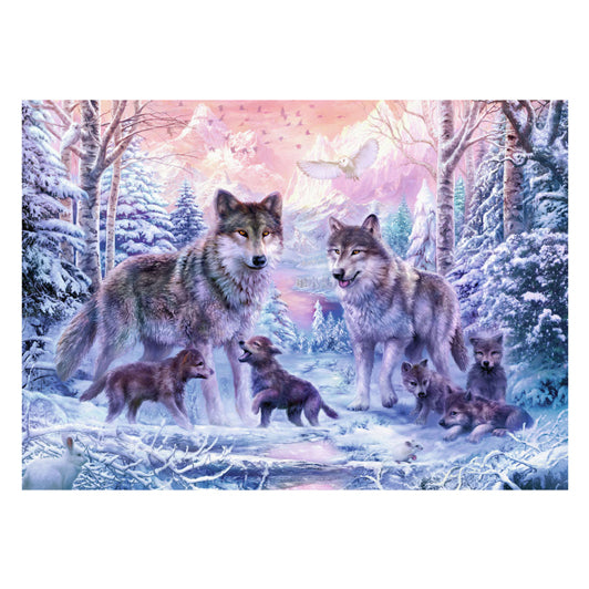 Ravensburger puslespil arktiske ulve - 1000 stykker dyr.