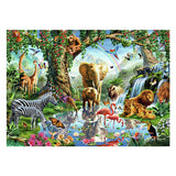 Ravensburger puslespil puslespil jungle eventyr - 1000 stykker dyr.