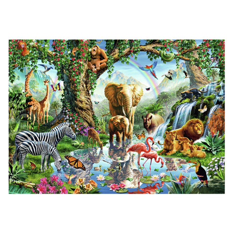 Ravensburger puslespil puslespil jungle eventyr - 1000 stykker dyr.