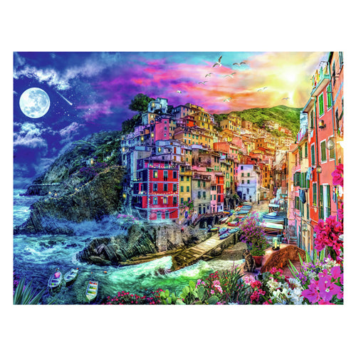 Ravensburger puslespil cinque terre - farverigt puslespil 2000 brikker.
