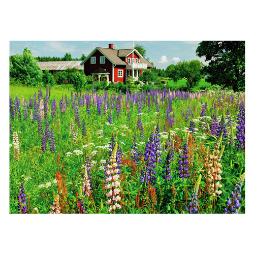 Ravensburger puslespil gård i Sverige - puslespil - 500 brikker