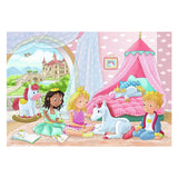 Ravensburger puslespil prins prinsesse 2x12 brikker