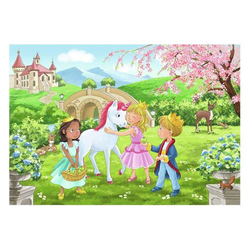 Ravensburger puslespil prins prinsesse 2x12 brikker