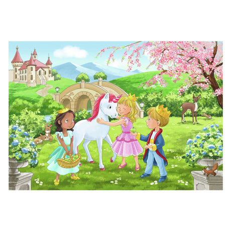 Ravensburger puslespil prins prinsesse 2x12 brikker