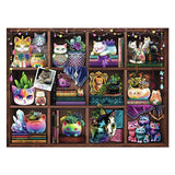 Ravensburger puslespil cubby cats og succulenter - puslespil - 500 brikker