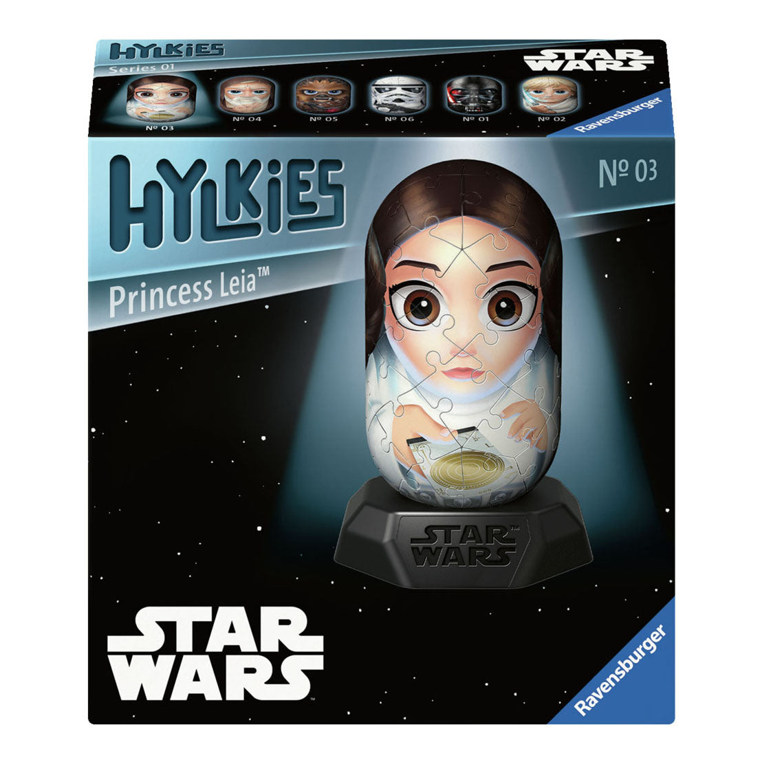 Ravensburger 3D Puzzle Hylkies Star Wars Princess Leia, 54..