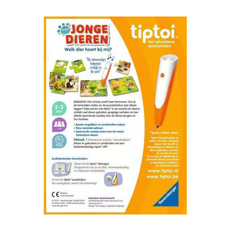 Ravensburger tiptoi mine unge dyr - interaktivt spil i 1-4 år -