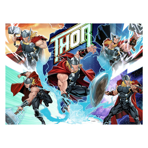 Ravensburger puslespil marvel thor - puslespil - 100 xl brikker puslespil til børn