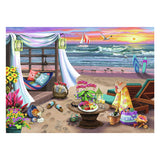 Ravensburger puslespil strandaften - puslespil - 500 brikker