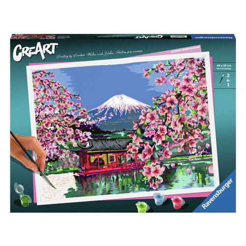Ravensburger Creart Maleri på nummer - Japansk kirsebærblomst