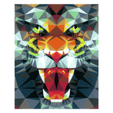 Ravensburger polygon tiger - maling efter tal for voksne