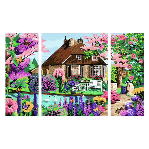 Ravensburger Creart Maleri på nummer Waterside Cottage