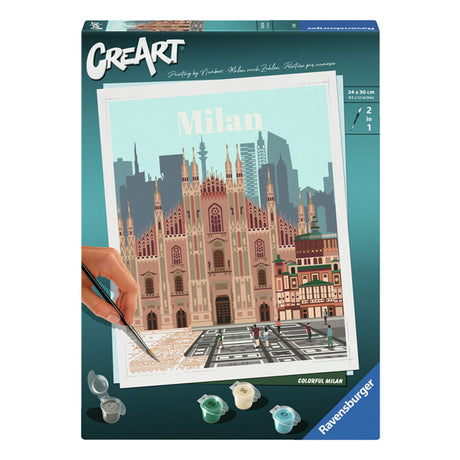 Ravensburger Creart Maleri ved nummer - Farverig Milano