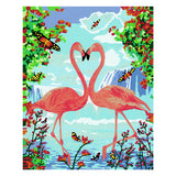 Ravensburger maleri efter nummer ravensburger creart maleri efter nummer - flamingo kærlighed