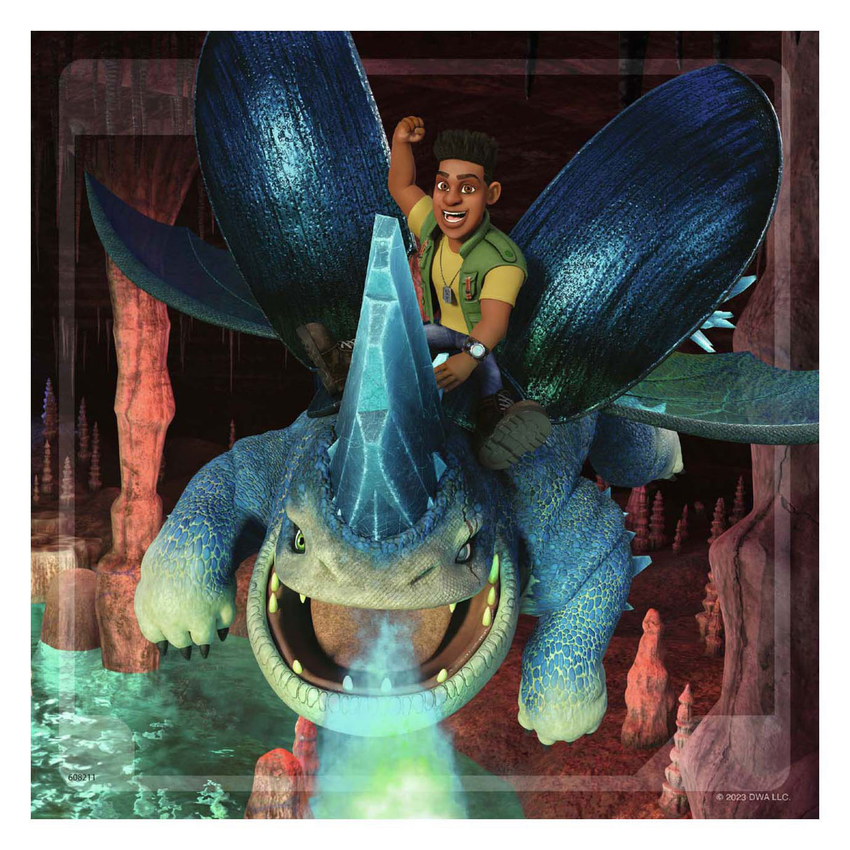 Ravensburger dragons the ni realms puslespil, 3x49 stk.