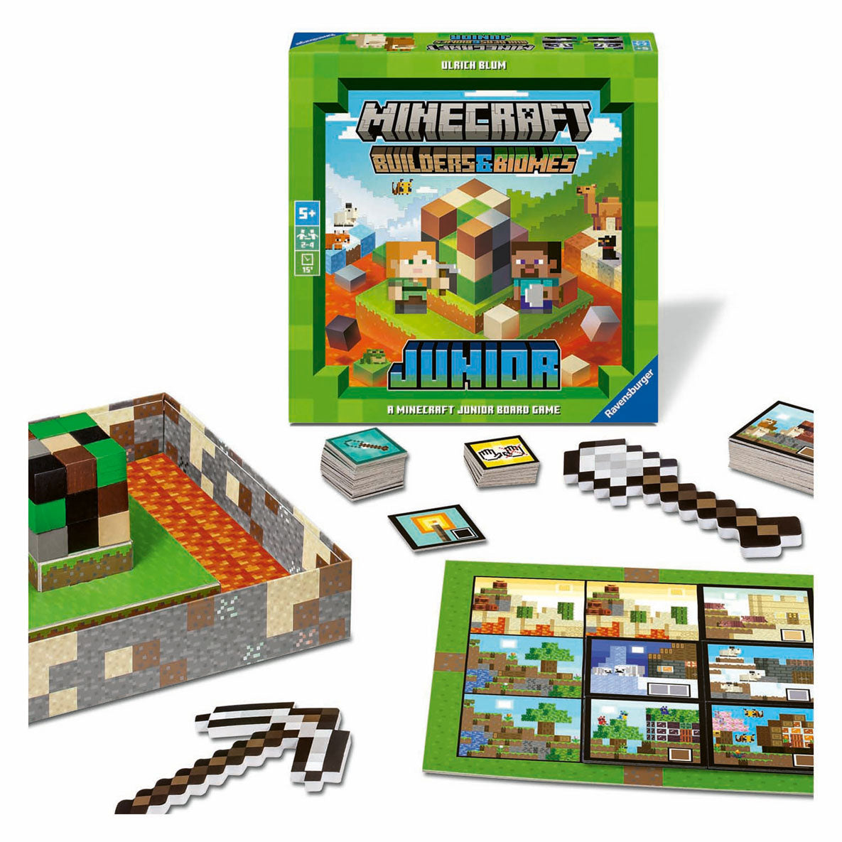 Ravensburger minecraft builder og bimoes børneleg junior