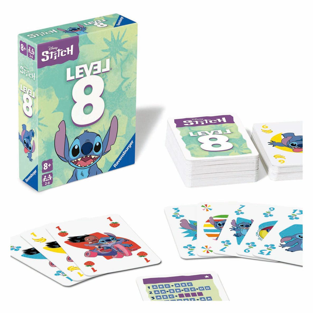 Ravensburger niveau 8 stitch kortspil