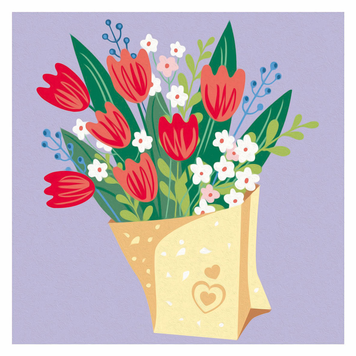 Ravensburger creart maling efter nummer - tulipan buket