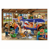 Ravensburger puslespil reparation af fly og tog 2x24 brikker
