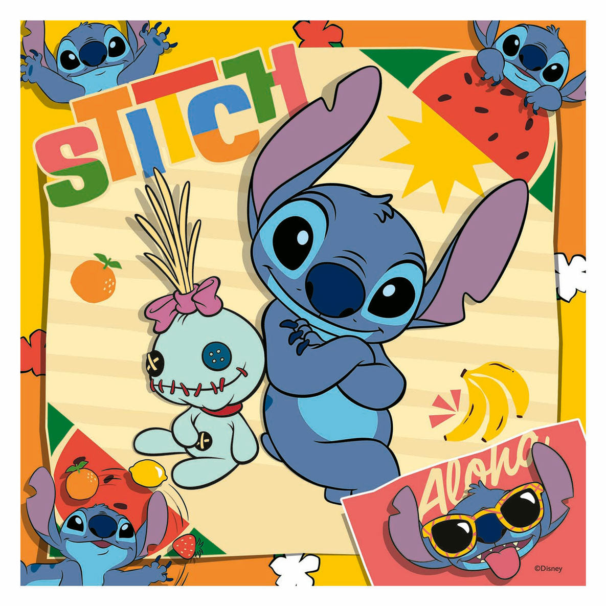 Ravensburger puslespil disney stitch 3x49 brikker