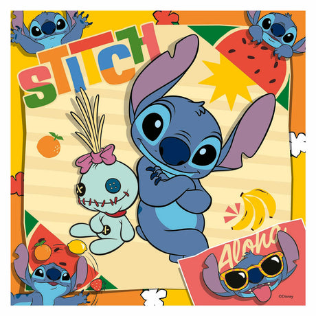 Ravensburger puslespil disney stitch 3x49 brikker